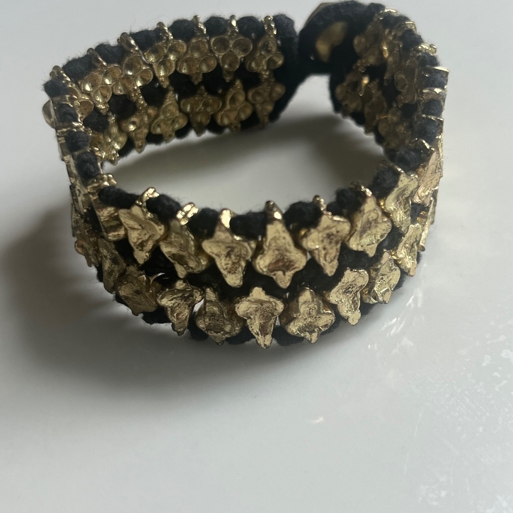 Reflective Gold and Black Bracelet